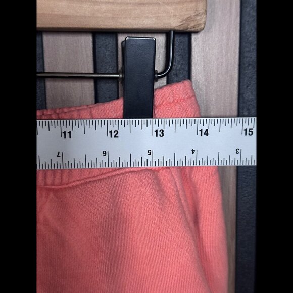 Monrow Sweatpants S / M Womens Pink Coral Fleece Drawstring Joggers - Picture 3 of 7